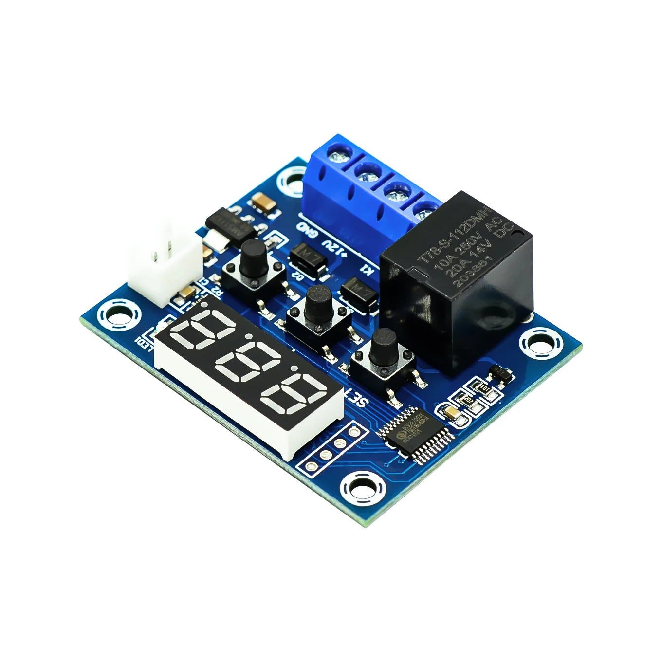 W1209 Blue/Red light  DC 12V digital temperature controllear thermostat temperature control thermostat switch plate W1209 case