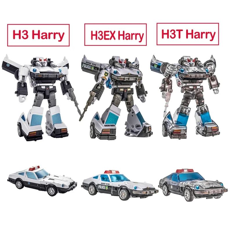 NEWAGE-Figurine TransDevices à Petite Échelle, Modèle NA H3 H3EX H3T Harry, Voiture de Police Autobot, Idéal comme Cadeau, en Stock