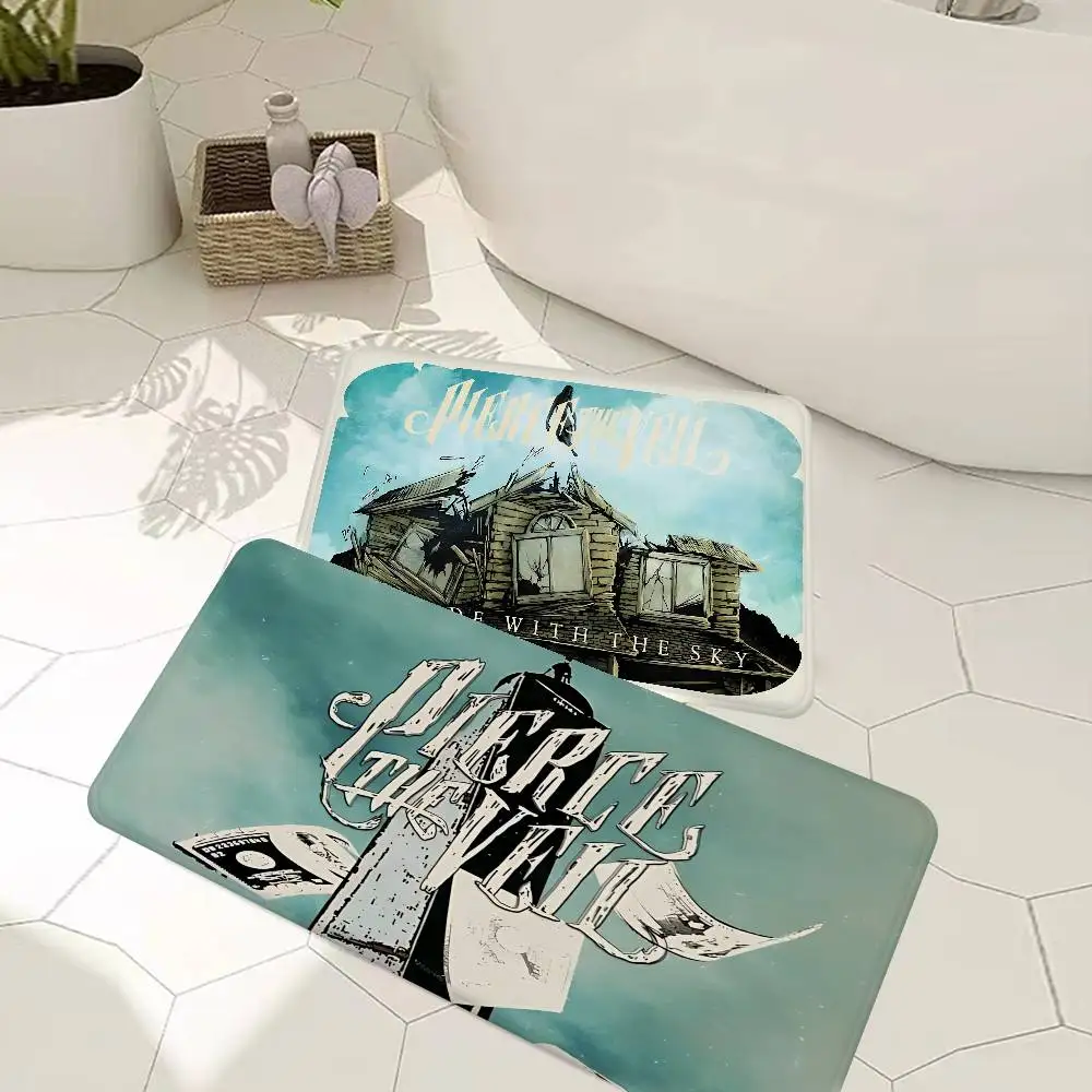 Band P-Pierce The Veil Kitchen Mat Kids Room Bedroom Decoration Balcony Anti-Slip Doormat Living Room Alfombra