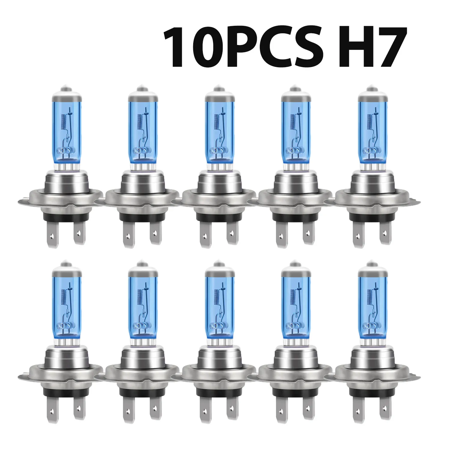 

10PCS Halogen Headlight Bulb Super Warm White Light H7 DC12V Bulb Headlight Halogen Lamp Car HeadLight Replacement Bulb