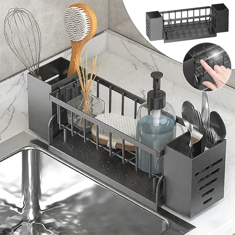 

1PC Kitchen Multifunctional Drain Rack for Soap Sponge Dishcloth Towel Space Saving Organiser Kitchen Wear Storage Racks 주방 배수대