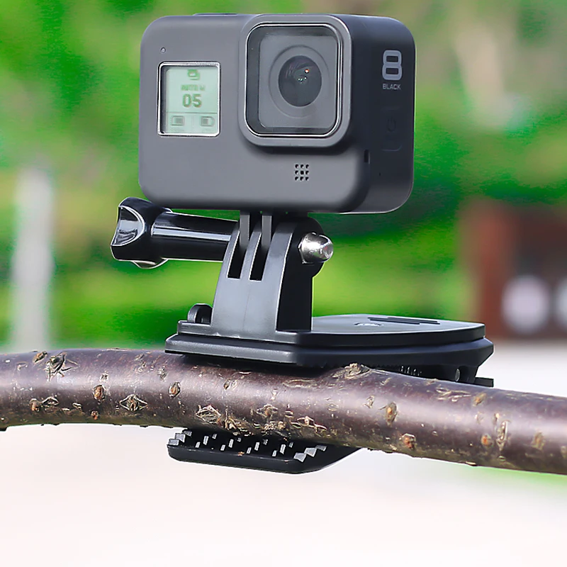 2 in1 Sports Camera Backpack Clip Adapter Base Screw Fixed Bracket for Gopro Hero / Dji Action 1 / 2 / Action 3 Accessories