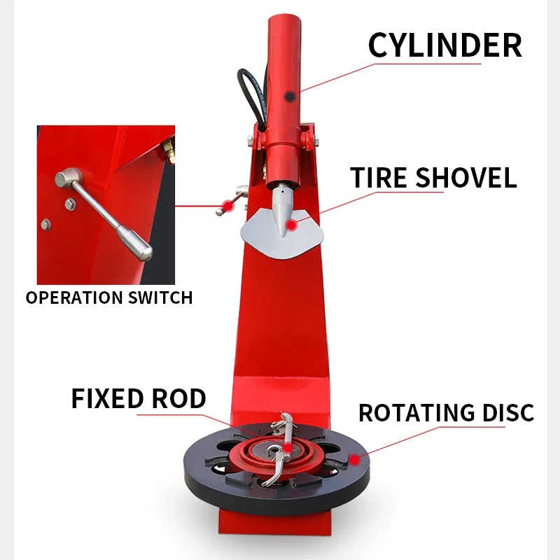 Trolley tyre picking Trolley tyre pressing machine Truck tyre shovel machine Auto repair disassembly  Wire tire