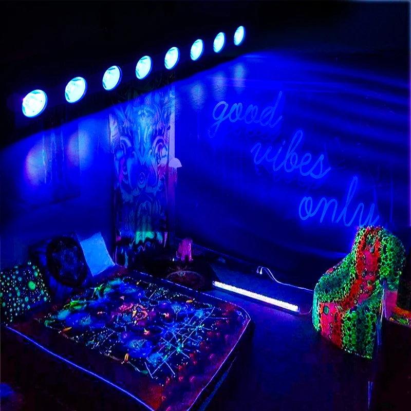 Rgbuv-مصباح غسيل الجدار ، 8 led ، rgb ، 4in 1 ، dmx ، لـ dj ، ديسكو ، المسرح ، الرقص ، البار ، العطلة ، الزفاف ، عيد الميلاد ، عيد الهالويين ، الديكور