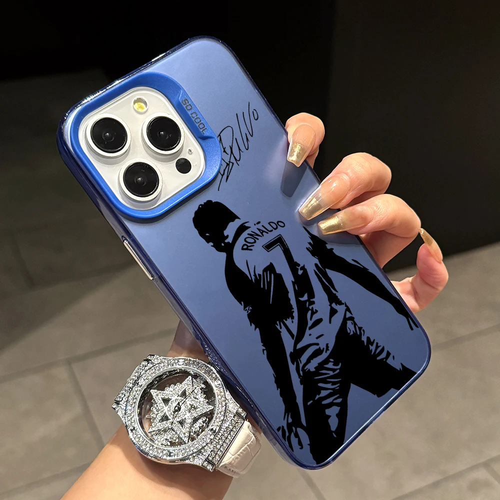 Football star Cristiano Ronaldo Phone Cases for Apple iPhone 16 15 14 Plus Case 11 12 13 Pro Max XR XS X 7 8 Shockproof Cover