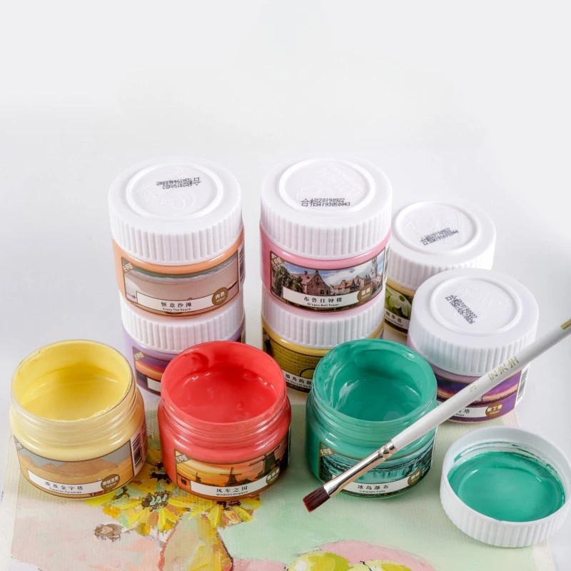 100ml Gouache Pigment Paste Delicate High Sun Resistance for Hand-painted Graffiti Illustration Design Artistic Creation