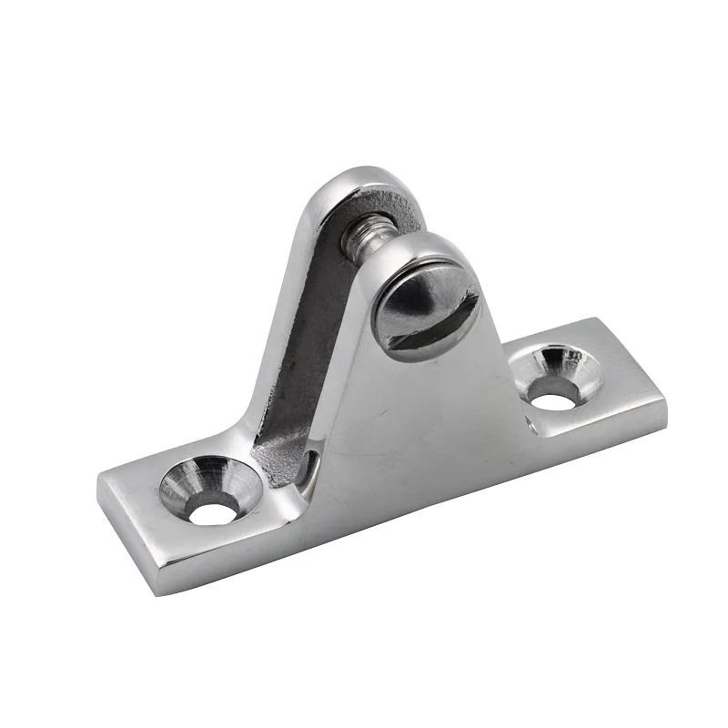 2 Pieces 316 Stainless Steel Deck Bimini Side Mount Hinge 60mm Mirror Polish Marine Boat Sailing Hardware Deck Hinge view 5