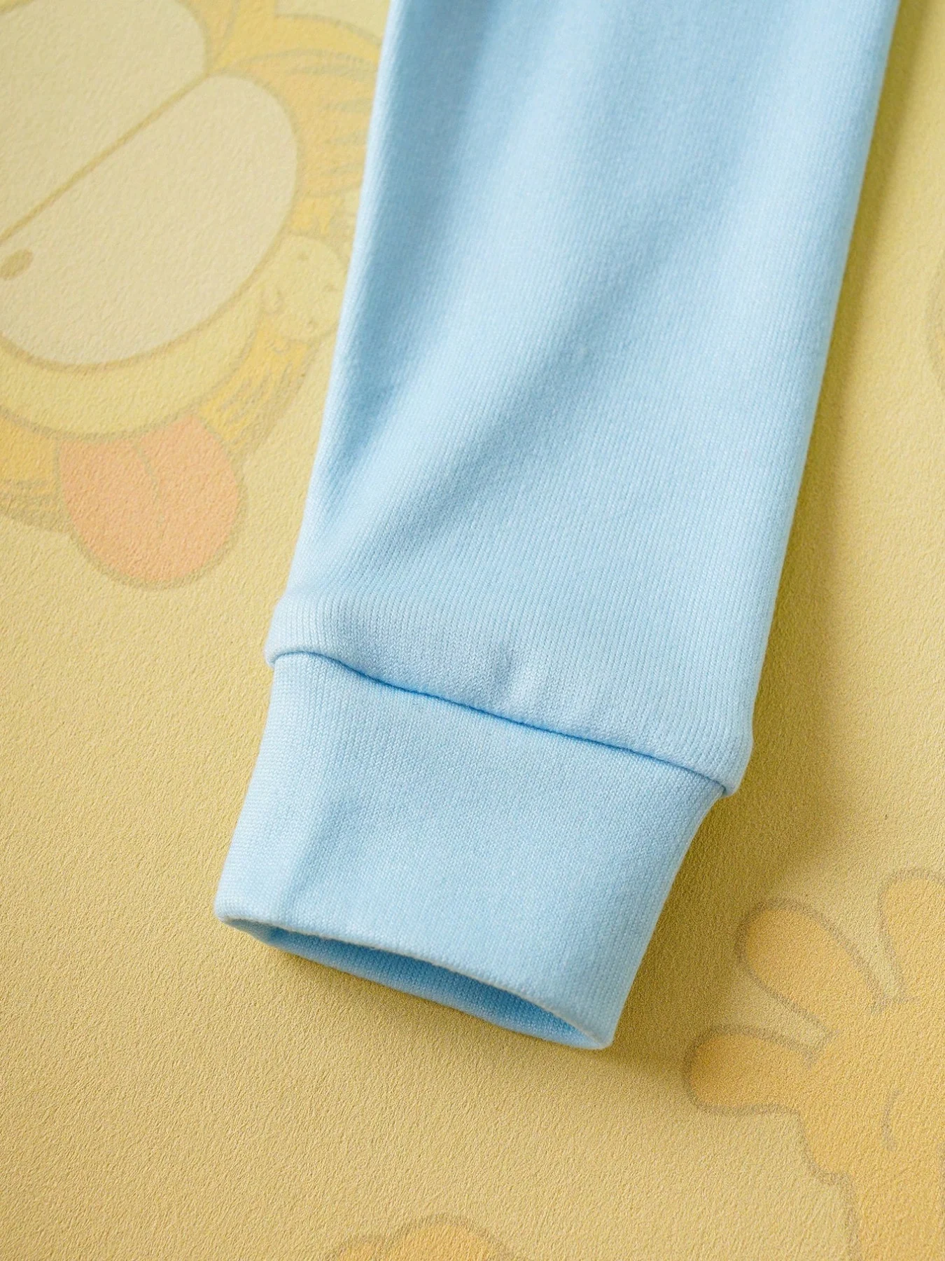 GARFIELD 2pcs/Set Striped Long Sleeve Top And Cute Cat & Teddy Bear All-Over Print Pants Pajama Set