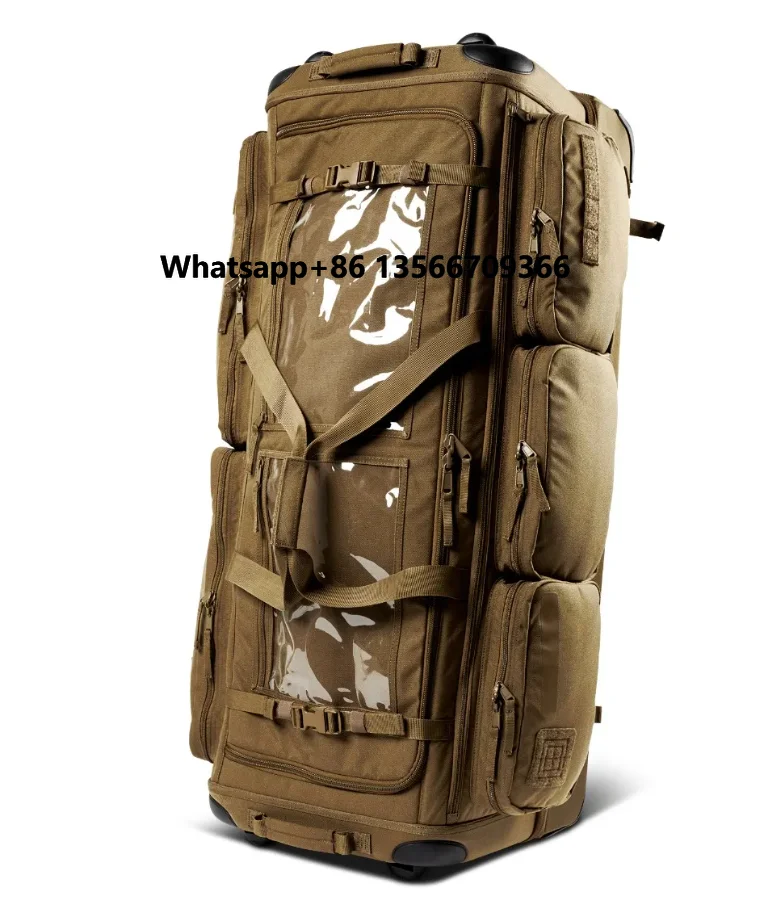 

Tactical Rolling Travel Luggage Bags Suitcase 900D Polyester Duffle Bag Expandable Spinner Wheel Luggage
