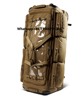 Tactical Rolling Travel Luggage Bags Suitcase 900D Polyester Duffle Bag Expandable Spinner Wheel Luggage