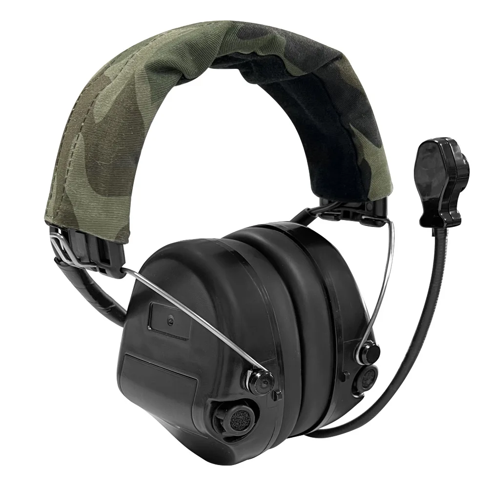 

Anti-noise Reduction Pickup Walkie-talkie Removable Earmuffs, Electronic Noise Reduction Earmuffs CS Outdoor Tactical Earphones