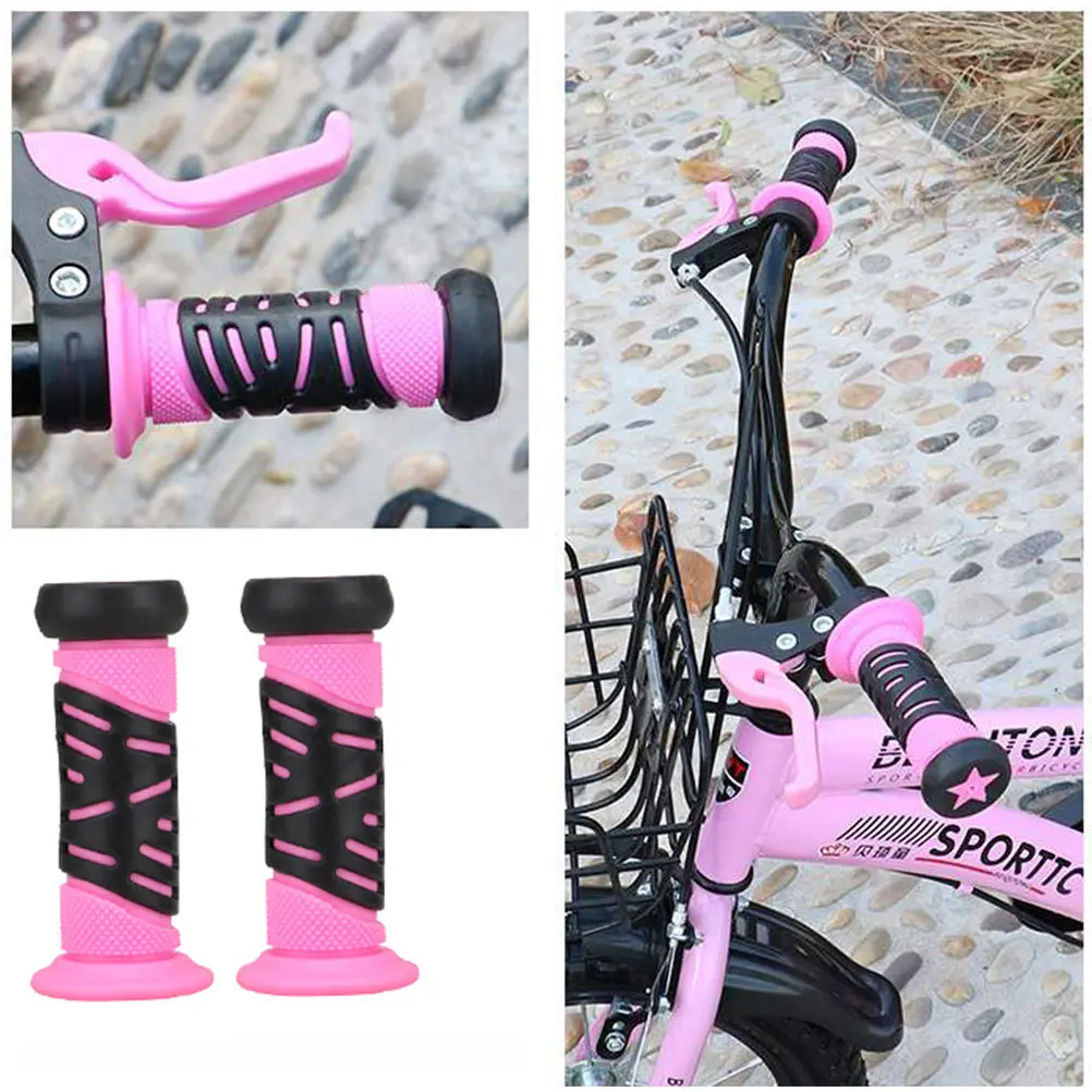 

1Pair Kids Bike Handlebar Grips Rubber Anti-Slip Comfortable Shock Absorbing Impact Protection Grip Kids Bike Handlebar Grips