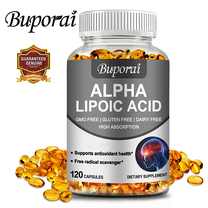

Alpha Lipoic Acid - Antioxidant, Brightens Skin, Supports Brain and Heart Health, Improves Cognitive Function, Energy Metabolism