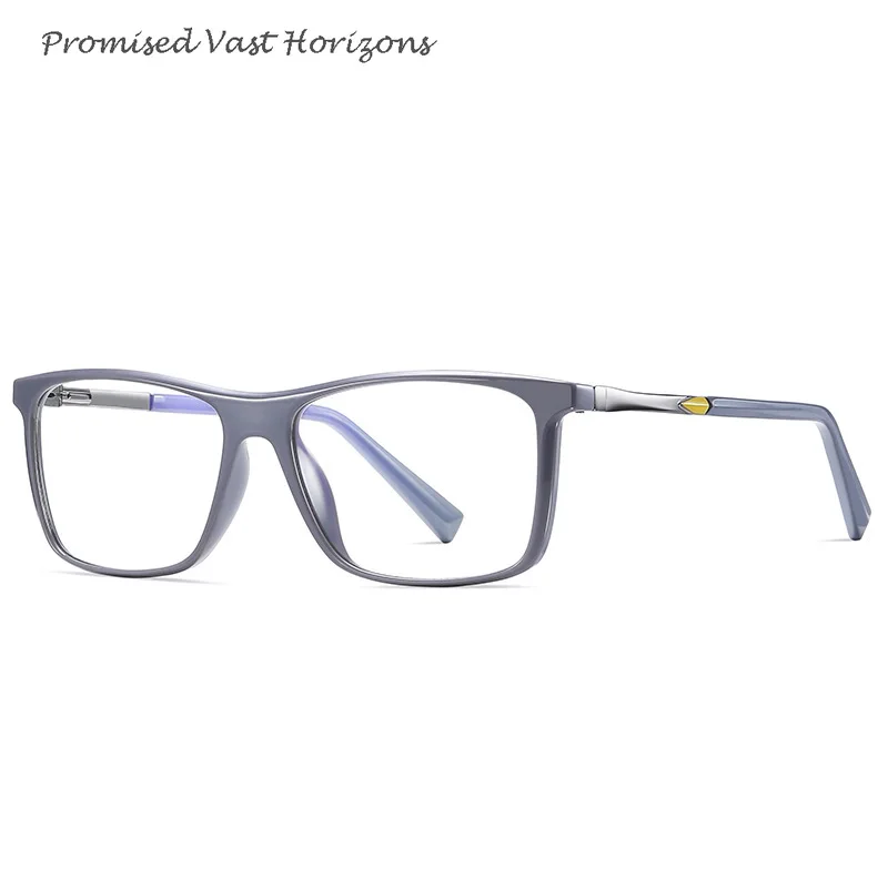 Adulte unisexe Gentleman Business TR90 Transparent classique printemps jambe bleu lumière bloquant lunettes optique-lunetterie cadre Plano lentille