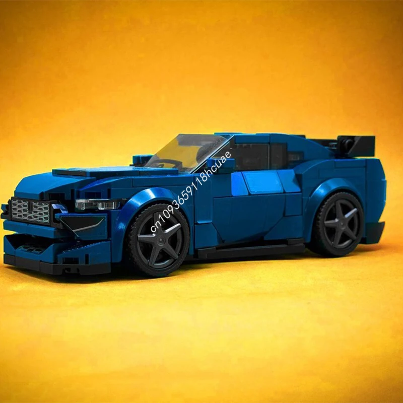 

253pcs MOC Built Tough Mustang Dark Horse City Champions Christmas Surprise Gift Master Collector Edition Model Building Block