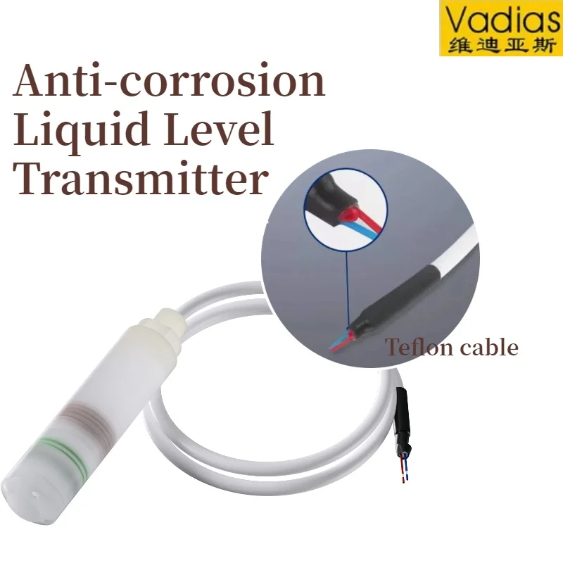

Anti-Corrosion Water Level Sensor 4-20mA RS485 DC24V Submersible Level Transmitter 1m 2m 5m Liquid Level Transmitter