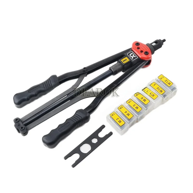 Macchina per pistola per dadi rivettatrice a mano BT604 M3-M12 Rivettatrice a mano Pull RivetNut Rivettatura Strumenti posteriori automatici con scala a corsa