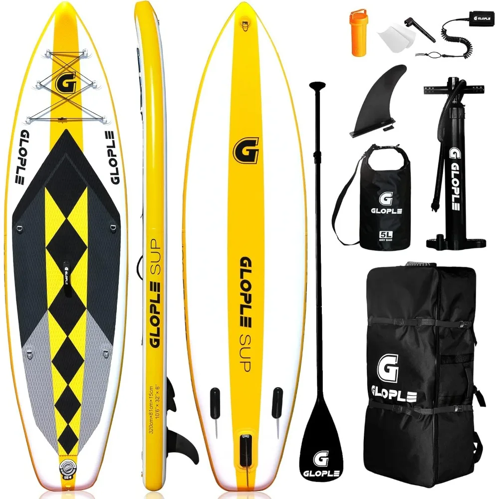 Remo Kayak Supplies Inflatable Stand Up Paddle Board Rib Boat Equipment 10'6''/11' SUP W/Accessories Backpack Double Action Pump