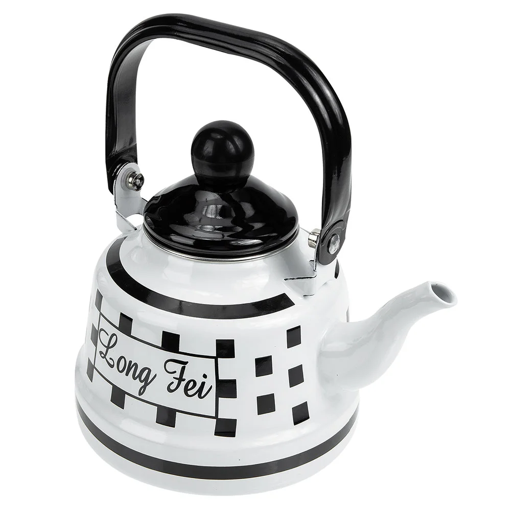 

Enamel Teapot Handheld Daily Use Stovetop Kettle Container Handle Water Kettles