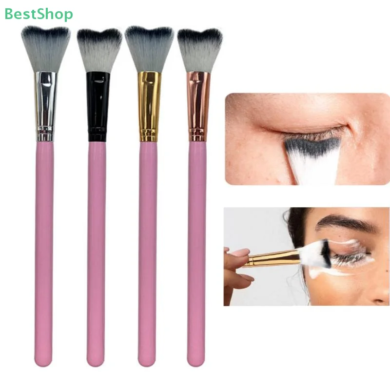 1 個まつげシャンプー湾曲ブラシまつげエクステンションクレンジング用、ソフトメイクアップ除去バススウィープブラシツール