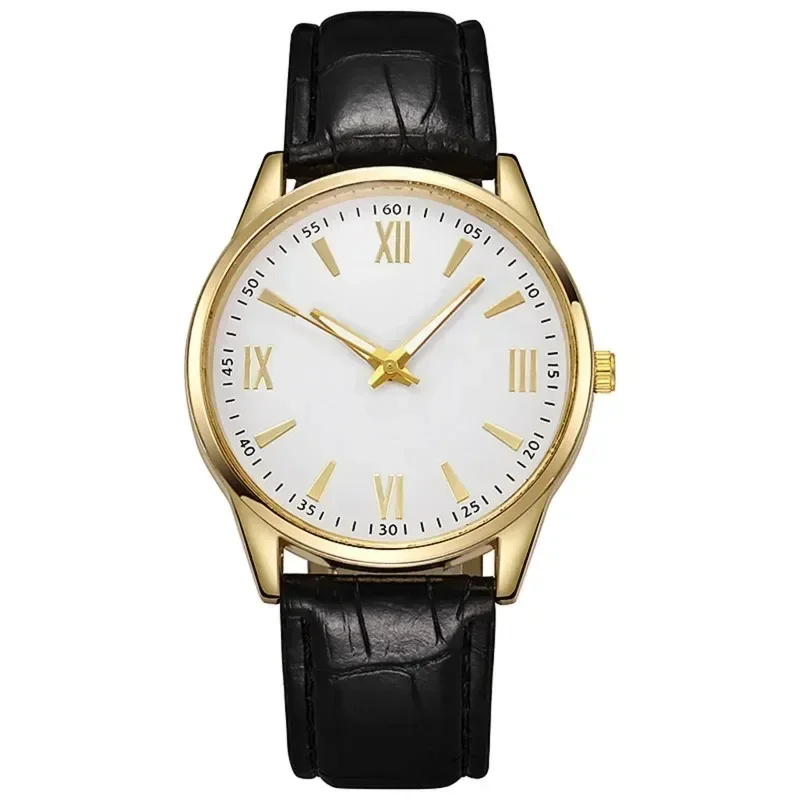 Reloj minimalista de lujo para Hombre, pulsera de cuero ultrafino, de negocios, informal, de cuarzo