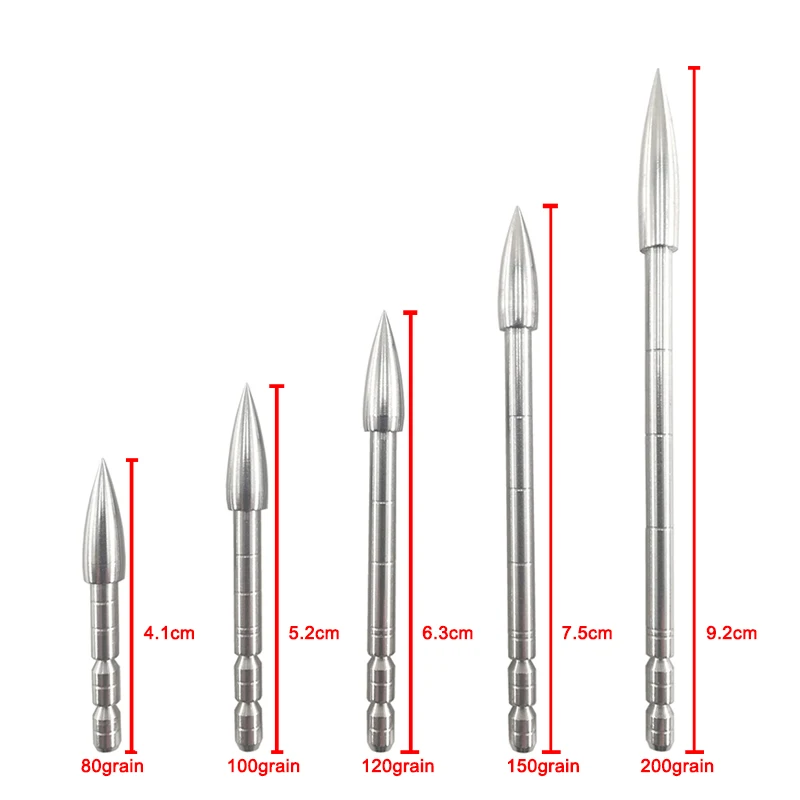Pointe de flèche de tir à l\'arc 80 100 120 Mars pour ID 4,2mm, 12 pièces, accessoire de chasse, bricolage