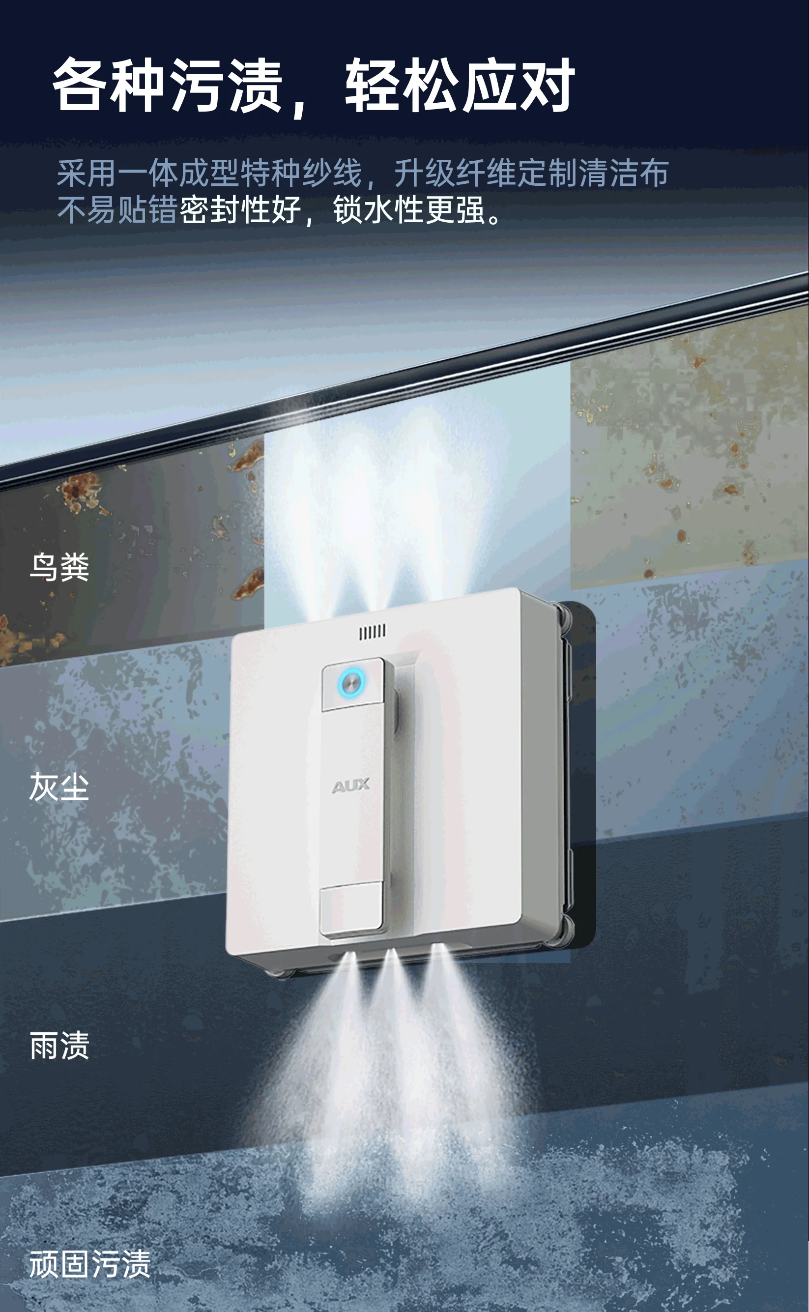 Window cleaning robot multi-functional all-self electric glass cleaning high-rise intelligent window washing artifact