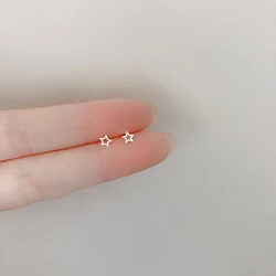 Cute Mini Star Earrings for Women Hypoallergenic Daily Wear Minimalist Star Stud Earring Girls Fashion Pierc Jewelry Gifts