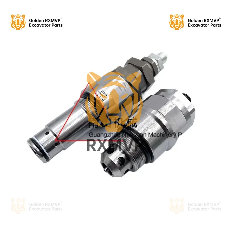 For Komatsu 100-6 Distribution Valve Main Cannon Auxiliary Cannon Distributor Main  Auxiliary Overflow Valve Control Valve Exca