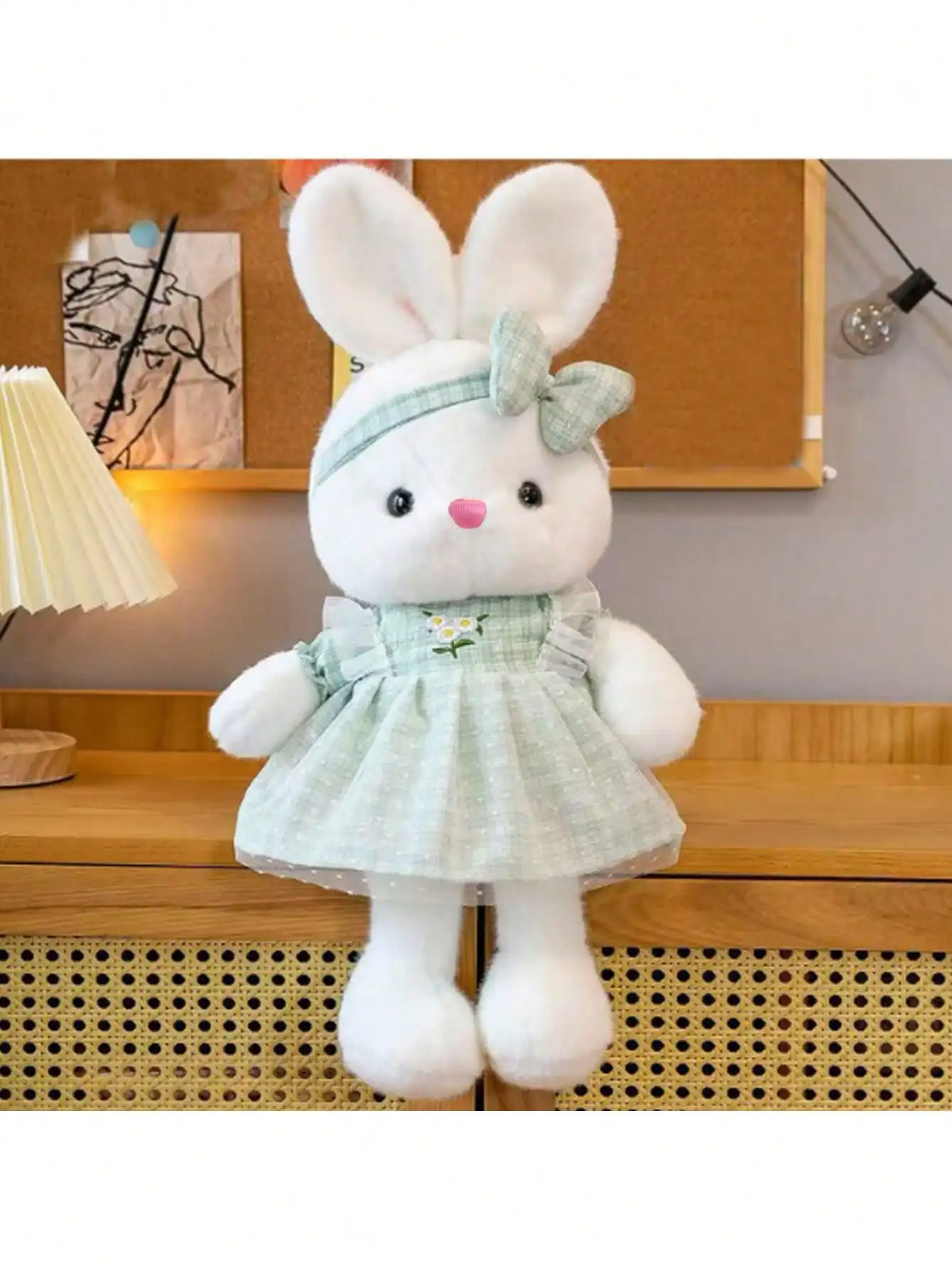 1PC Cute Bunny Plush Toy - Soft Princess Skirt Rabbit Doll, Easter Christmas Gift for Girls, Valentine's Birthday Present
