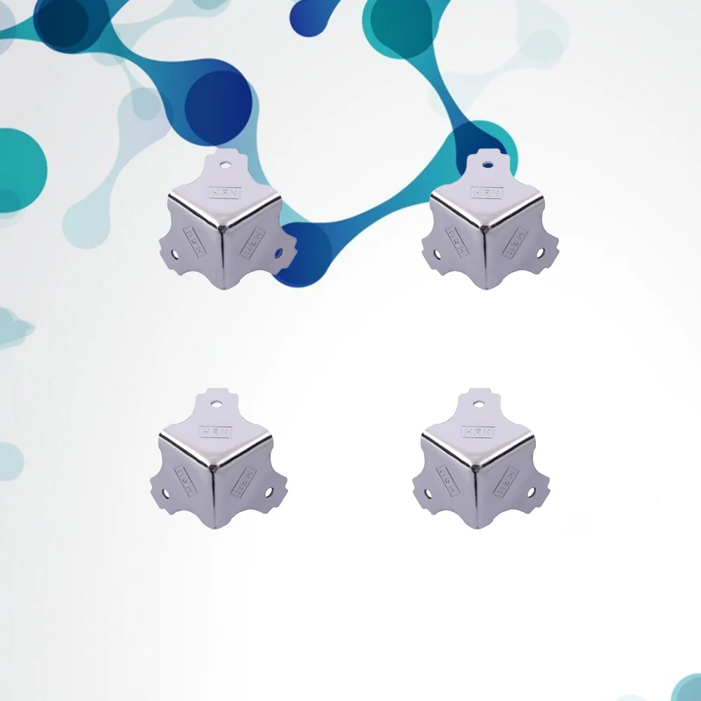 

4Pcs Metal Corner Guard Protector Heavy Duty Wrap Corner for Desk Storage Furniture Nightstands Tool Cabinet Accessories