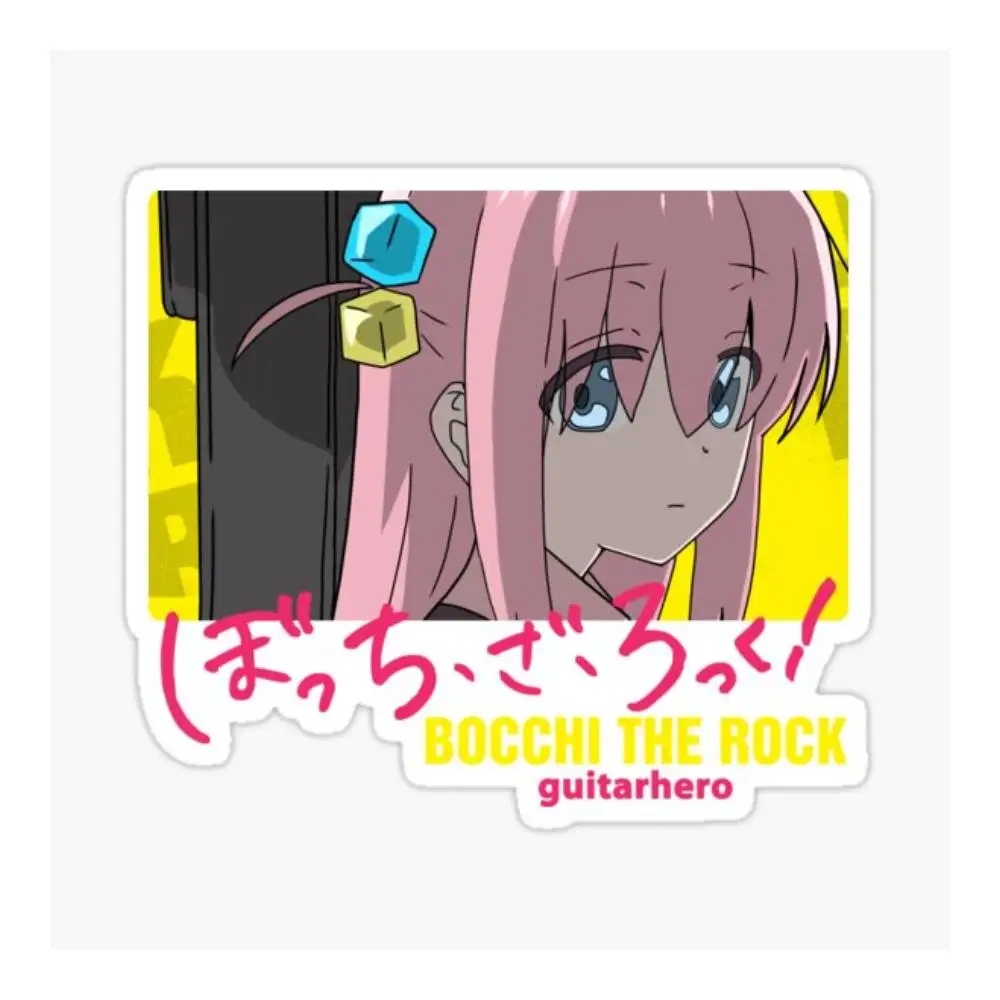 Hitori Goto Bocchi The Rock Guitar Hero Sticker Car Window Bumpers Die-cut Vinyl Stickers Decorative Accessories