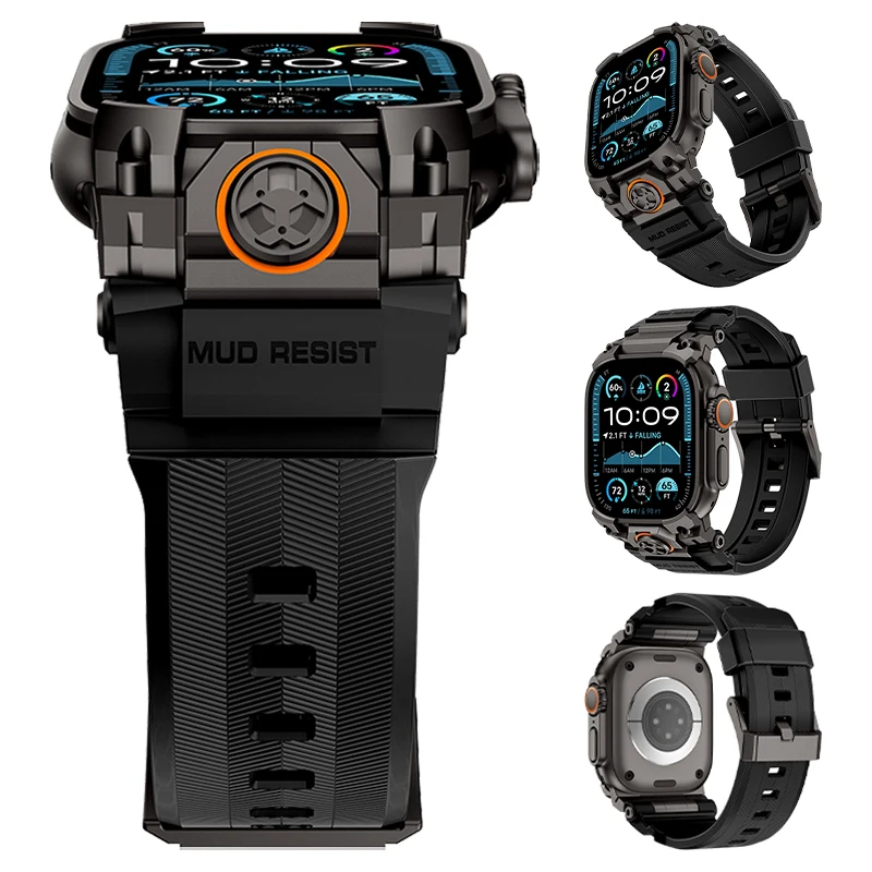 Luxusarmband für Apple Watch Ultra 3 49 mm, Sport-Silikonband für Iwatch Series Ultra 2 1 49 mm, Ersatzarmband-Zubehör