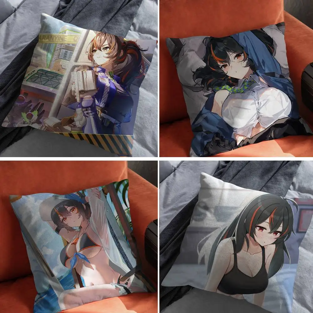 

Zhu Yuan sexy game zzz Pillow Case For Car Pillows 60x60 Cushions Luxury Double sided Cover Home and Decoration Sofa 30x30