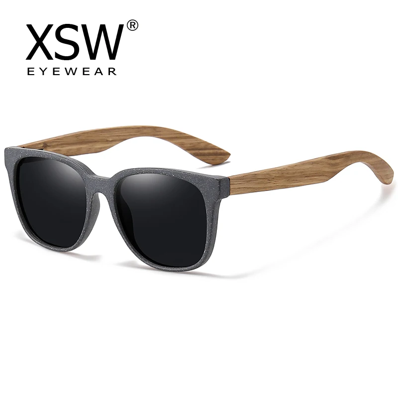 

XSW Polarized Wooden Straw Sunglasses Can Be Decomposed Natural Material Sunglasses Men Women Driver Shades Male Vintage