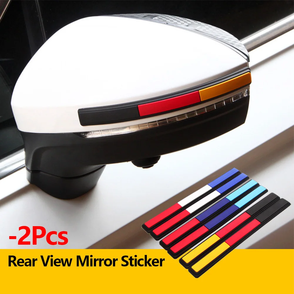 2pcs Auto Car Rearview Mirror Door Protector Guard Edge Protector Buffer Trim Molding Protection Strip Car Scratch Protector Bar