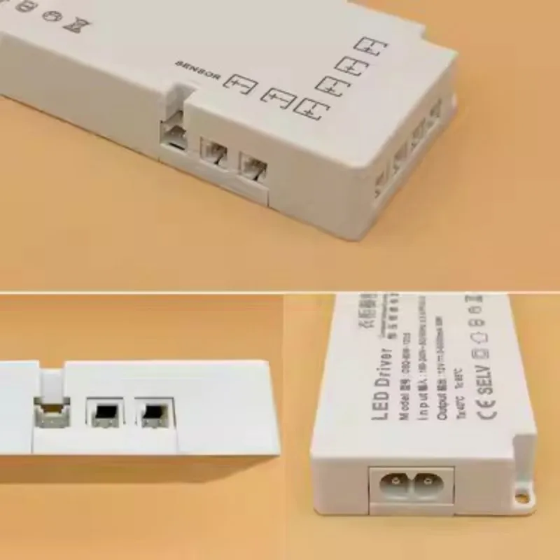 Ultra cienki zasilacz stałe napięcie światła szafka LED 24W 36W 48W 60W 100W transformator DC 12V 24V wtyczka do usa ue oświetlenie szafki
