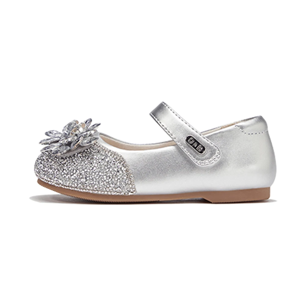 Dave Bella Children's Crystal Leather Shoes Sparkling Diamond Autumn Girl's Comfortable Princess Shoes Party DB3253452