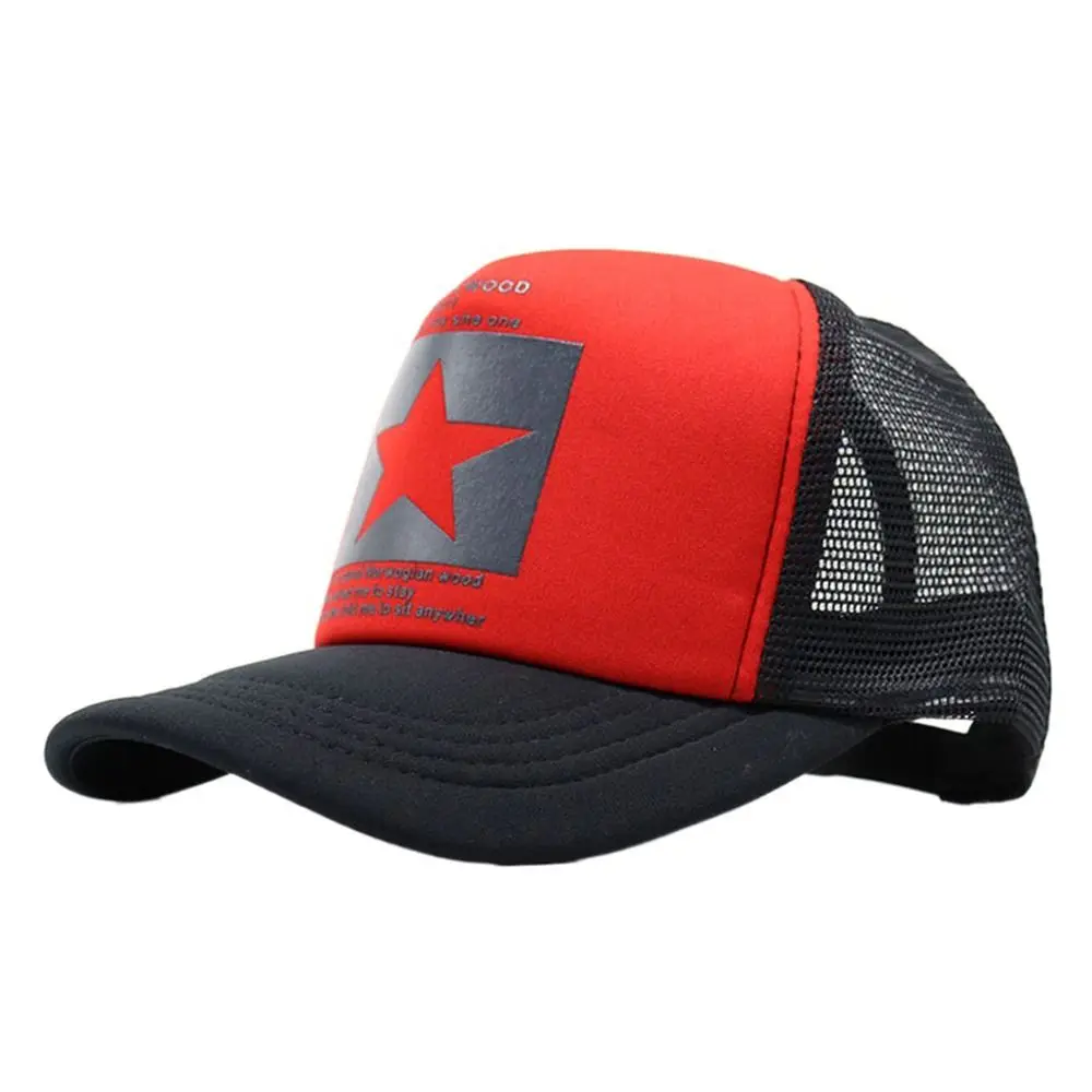 

Casual Hip Hop For Women Outdoor Five-pointed Star Korean Visors Cap Mesh Hat Baseball Cap Snapback Cap
