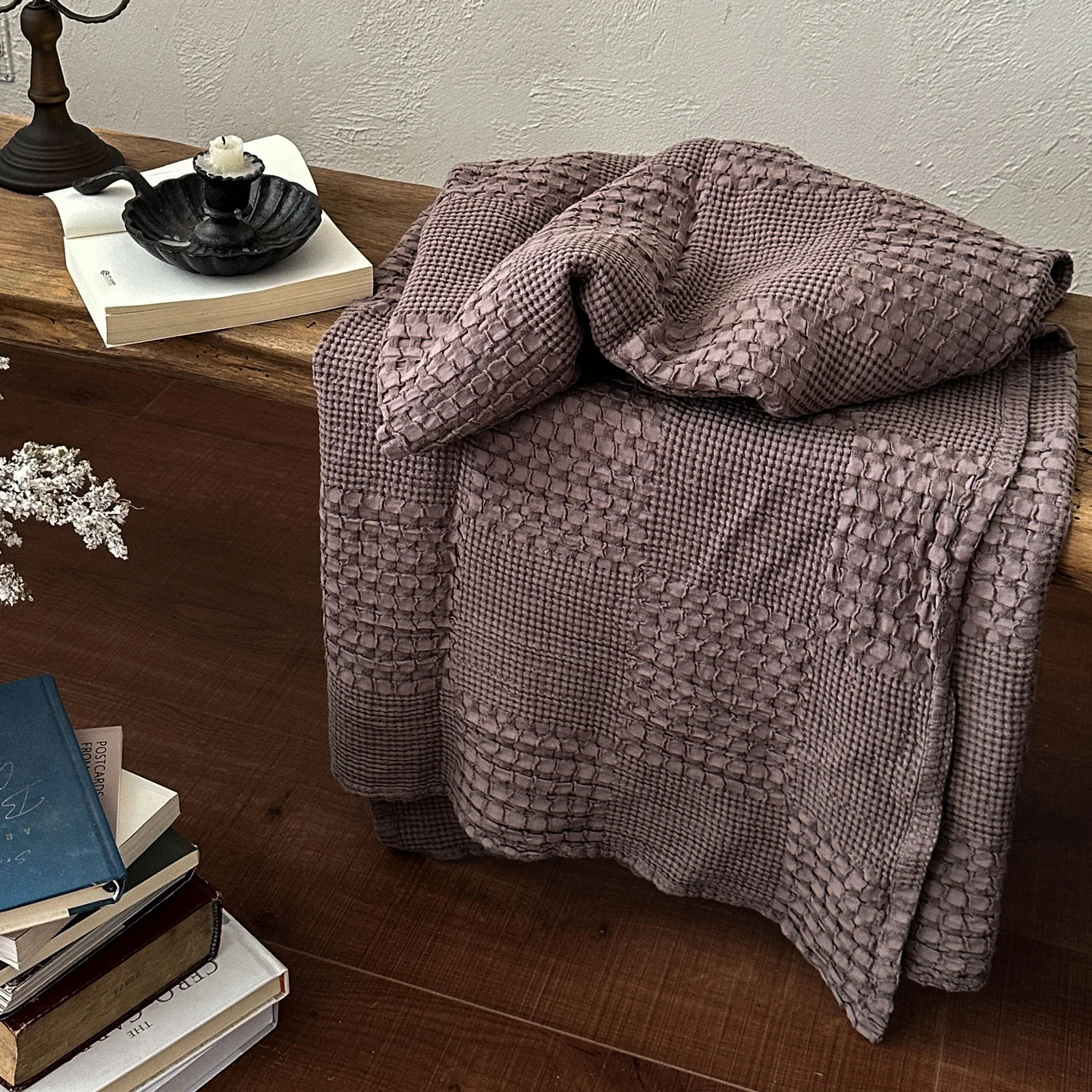 

Плед из 100% хлопка, мягкий, дышащий, легкий, для дивана, кровати, софы, 150x200 см, всесезонный, уютный декор для дома