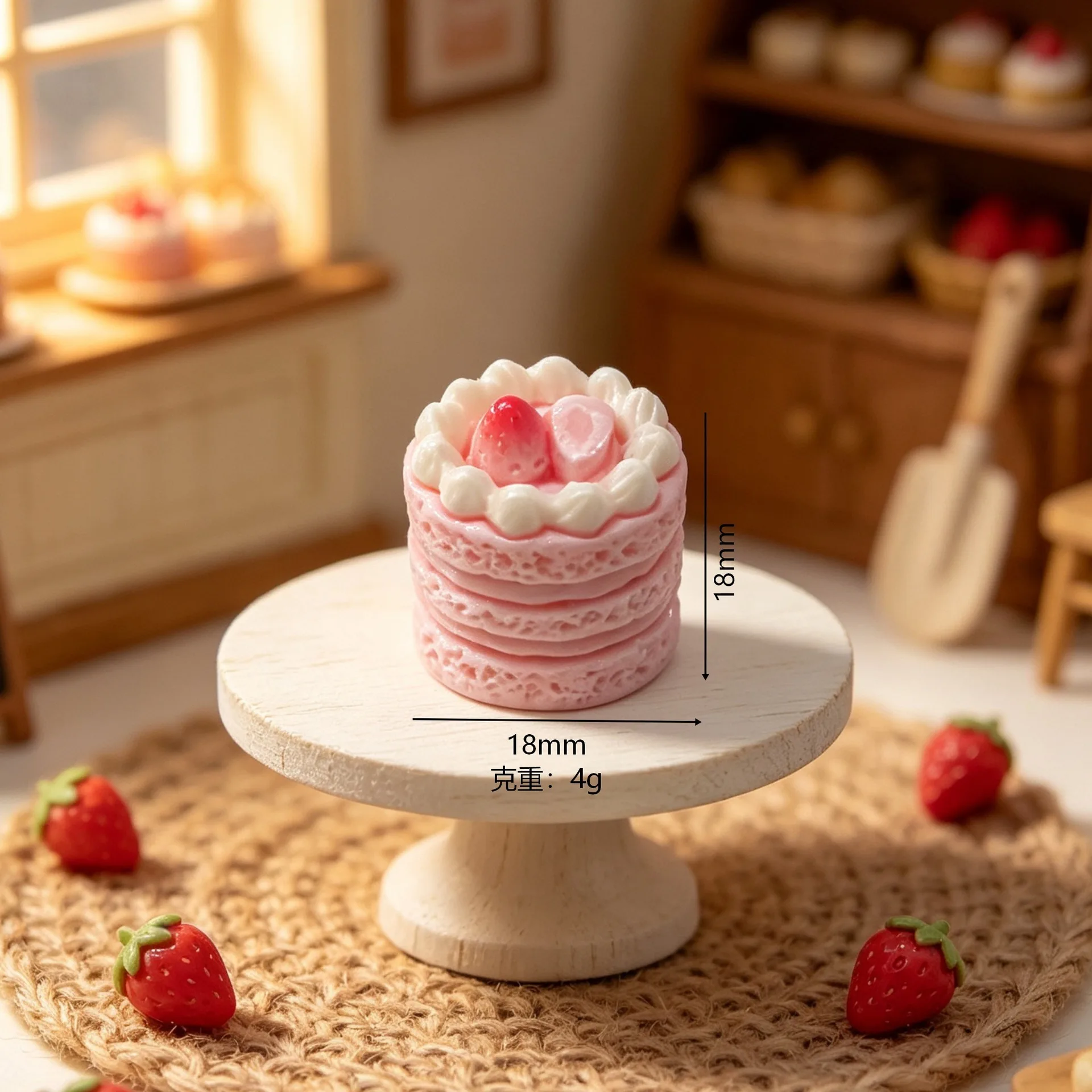 10 Stück Mini-Cupcake-Simulationsbackwaren, Miniatur-Dekoartikel für Puppenhäuser – Detail 3
