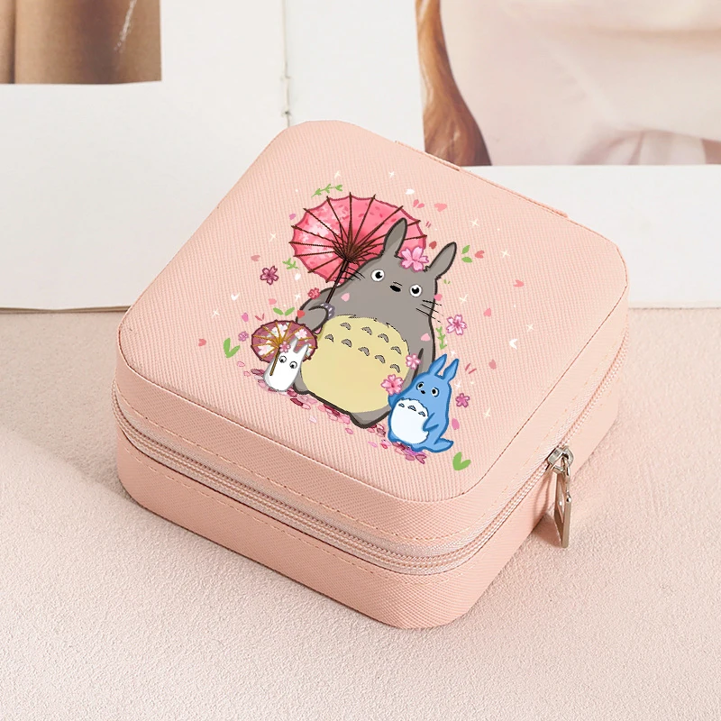 My Neighbor Totoro Jewelry Box Organizer Storage Box Travel Portable Jewelry Case Earrings Necklace Ring Jewelry Boxes Gifts gallery 2