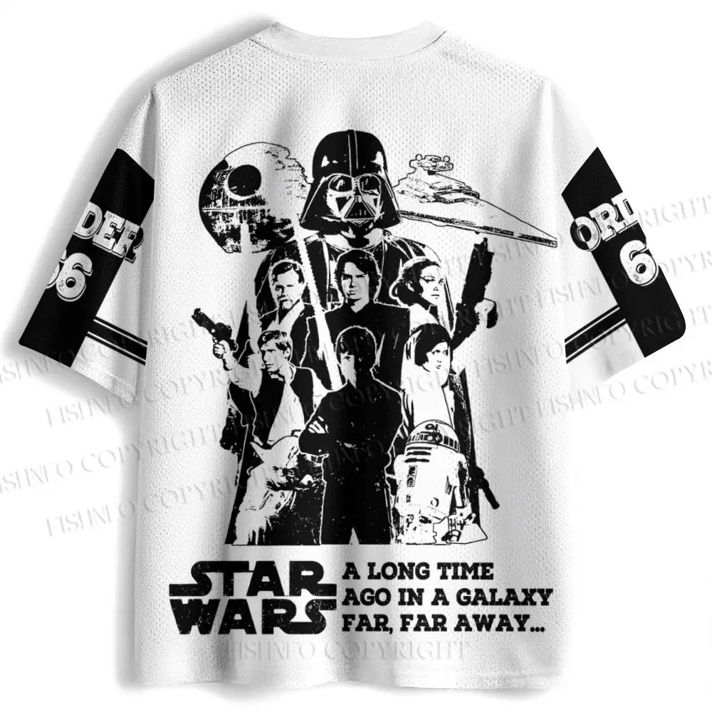 2026 New Star Wars Movie Sports Fashion Adult Children's Short Sleeve V-neck Street Gothic Style Horror Fans Gift