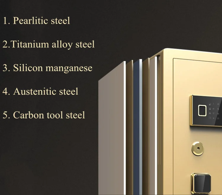 Hot Selling Double Insurance Anti-theft Storage Cabinet Password Fingerprint Lock Safe Deposit Box For Money Home Hotel Bank