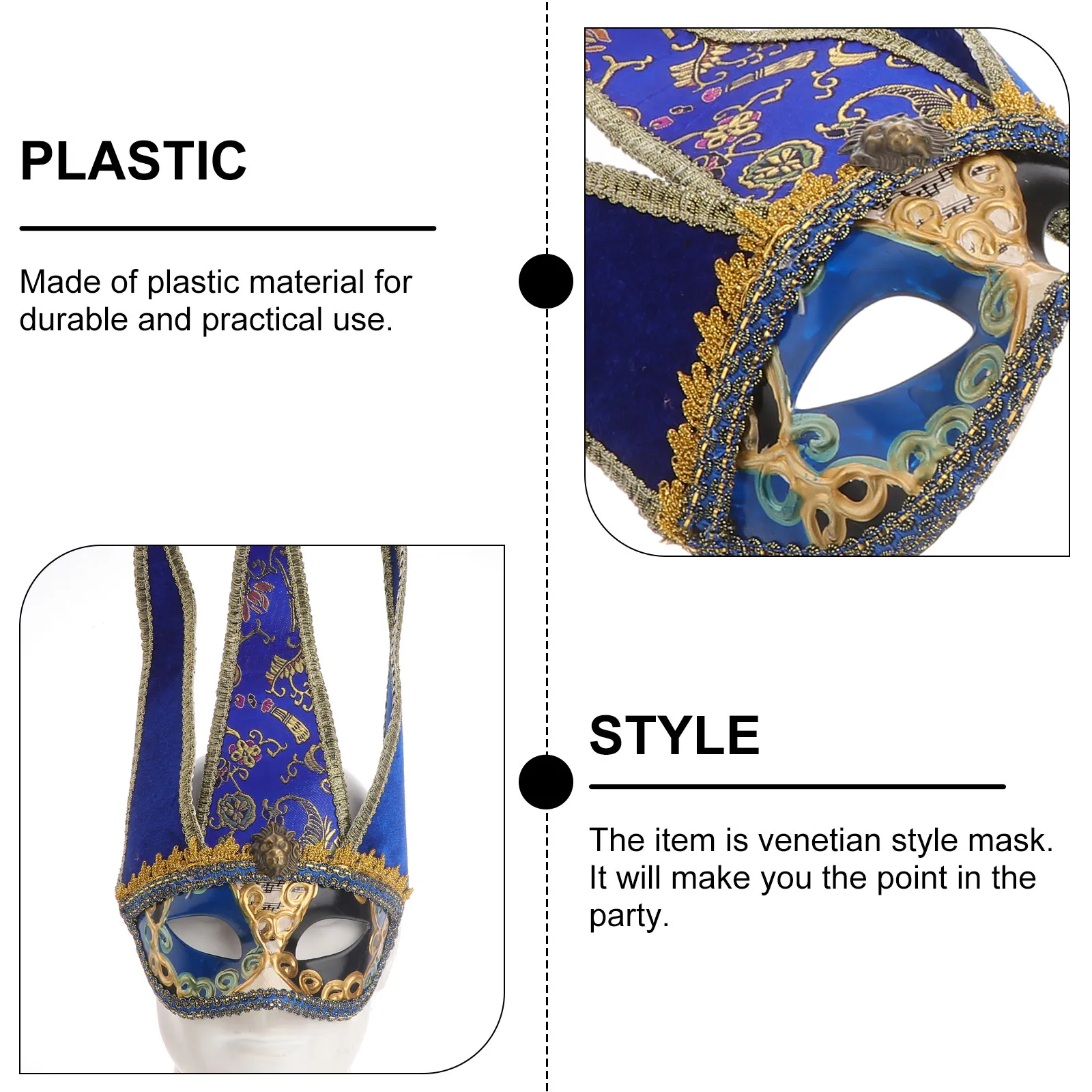 

Мужская венецианская маска синего цвета для карнавала, маскарада, костюмированной вечеринки, ретро-маска для косплея, украшение для маскарадного бала, подарок