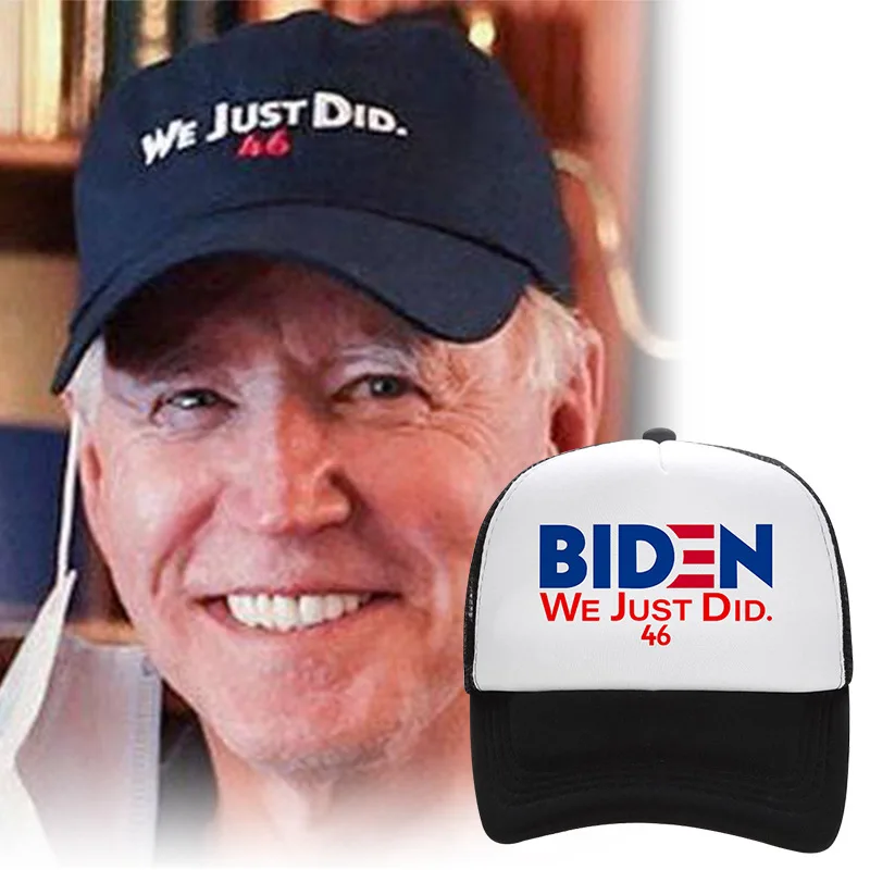 1 pc Unisex Baseball cap adjustable America 2020 US presidential election Biden we just did Sun Visor Hats USA Flag caps