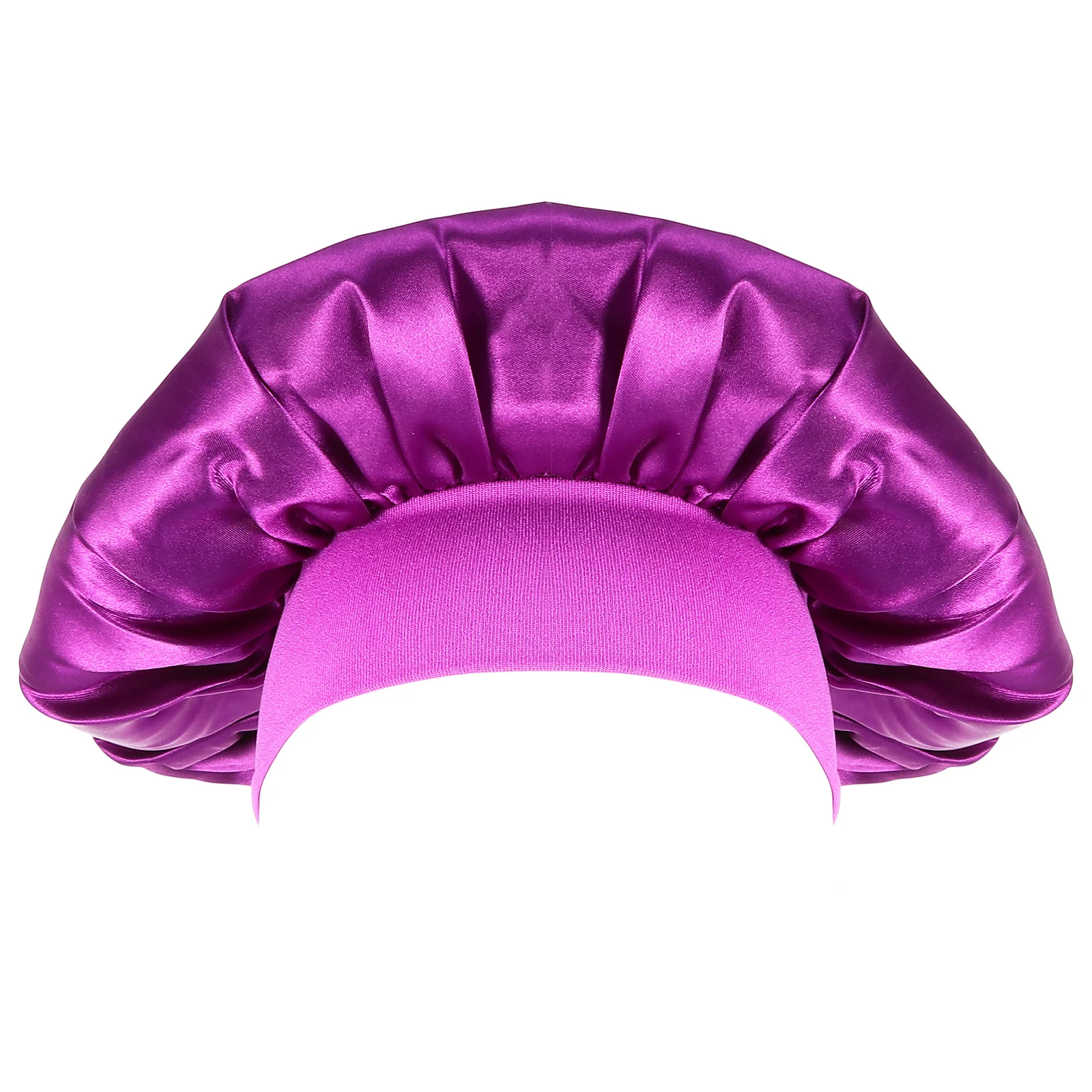 

1Pcs Women Night Sleep Cap Elastic Band Stretchable Design Protect Curly Hair Neat When Washing Face Long-Lasting Use