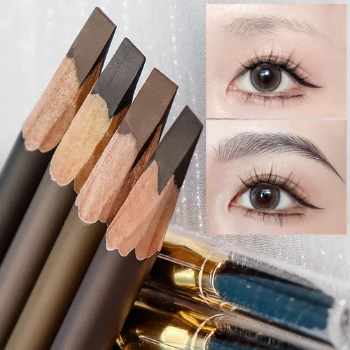 Lápiz de cejas profesional con pincel, lápiz de Microblading, tatuaje, tinte artístico resistente al agua, maquillaje, lápiz de cejas, herramienta cosmética potenciadora