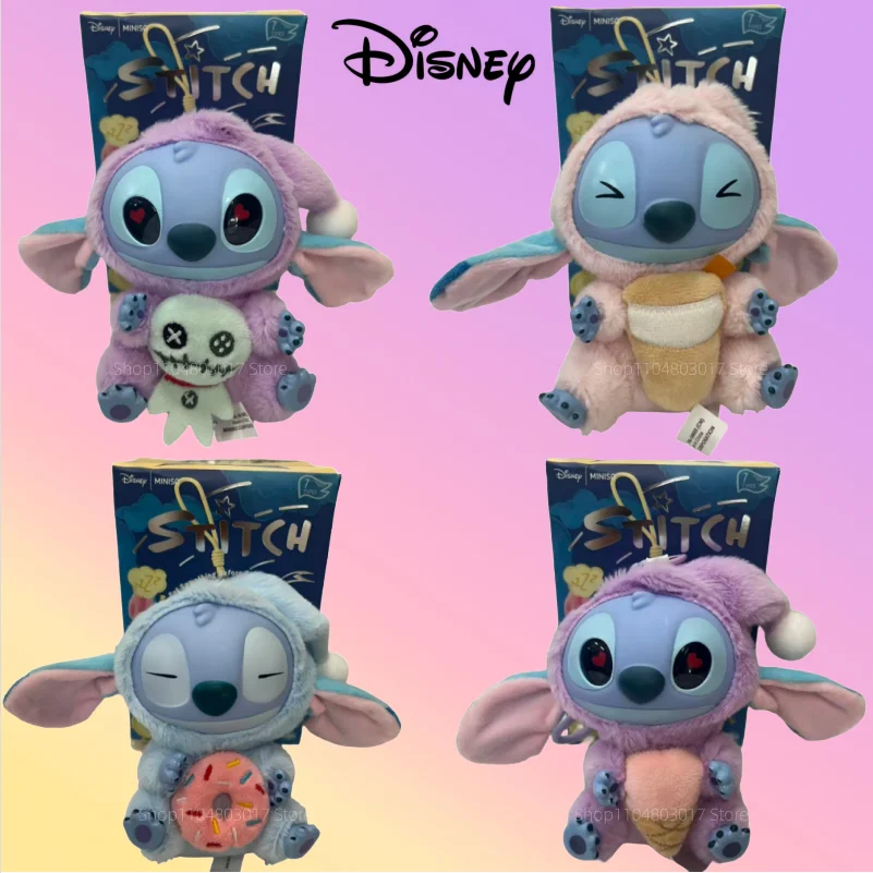 

Новый Miniso Disney Stitch Eat Before Sleep виниловая слепая коробка сумка Шарм милая кукла загадочная игрушка подарок для взрослых