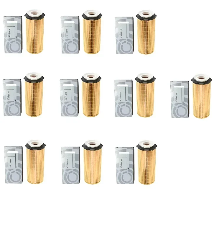 10pcs oil filter for bm E90 E92 E71 11427808443 set filter element for X5 X6